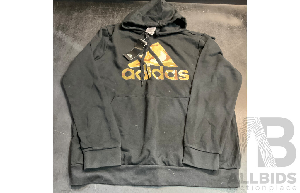 Adidas Hoodie, Tee, Polo Shirt - Size L, XL - Lot of 3