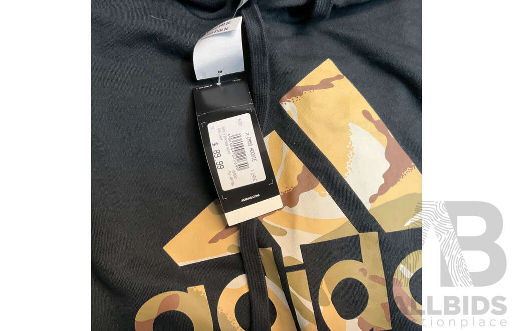 Adidas Hoodie, Tee, Polo Shirt - Size L, XL - Lot of 3