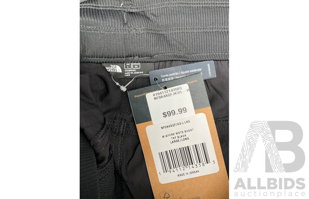 the NORTH FACE Women's Frist Trail Upf Button Shirt, the NORTH FACE Aphro Motn Short , CEDERBERT Tee, All Size Women's Large  - ORP $269.99 - Lot of 3