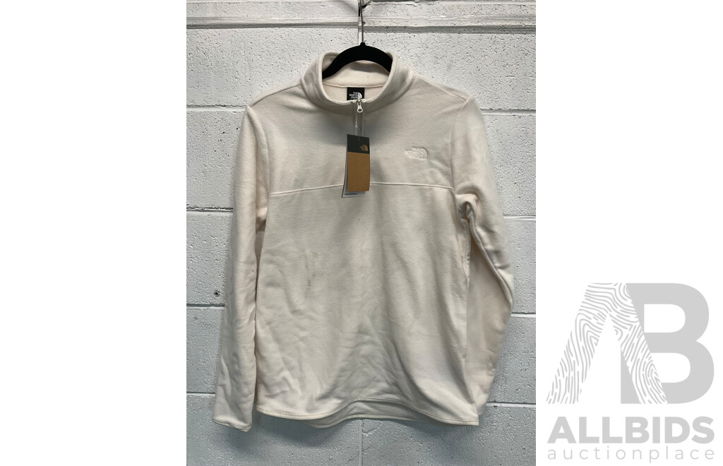 the NORTH FACE Glacier Gardenia Fleece Pullover, Tee and Shorts, All Size Women's Medium  - ORP $259.99 - Lot of 3