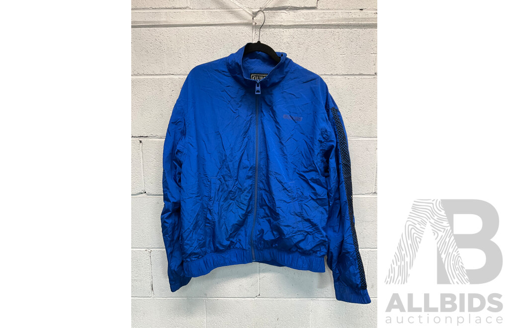 GUESS Windbreaker Jacket, SLAZENGER V-Neck T-Shirts and LUCID Waffle T-shirt, All Men's Size Large - Lot of 3