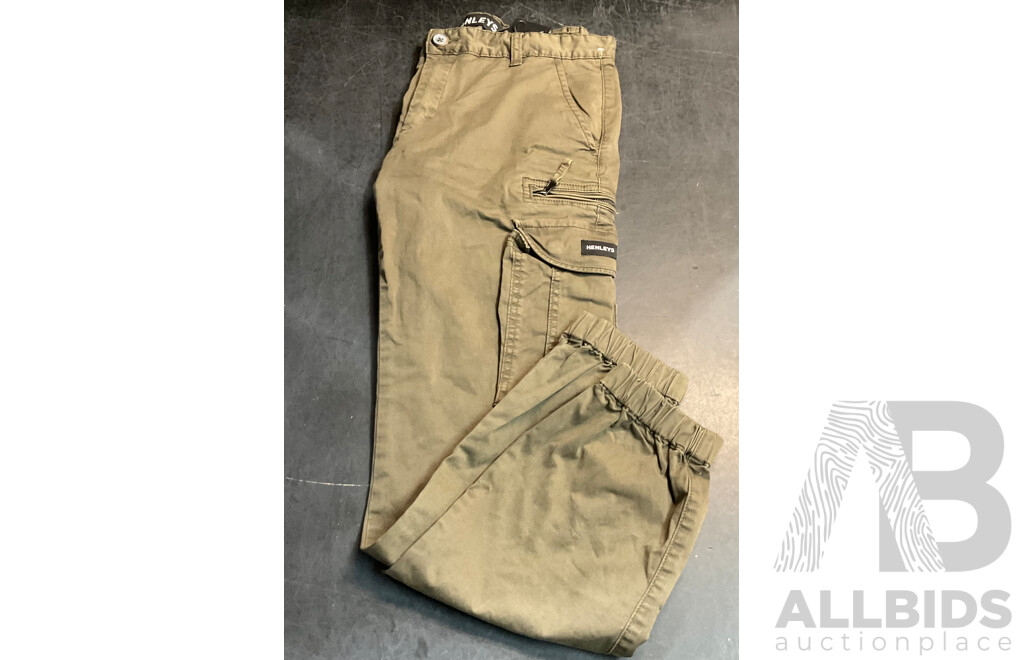 Henley Logo Sweater & Eagle Pants - Size L - Lot of 2