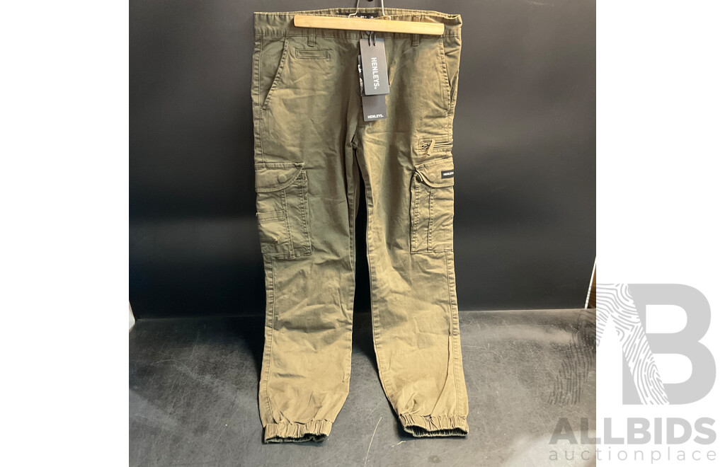 Henley Logo Sweater & Eagle Pants - Size L - Lot of 2