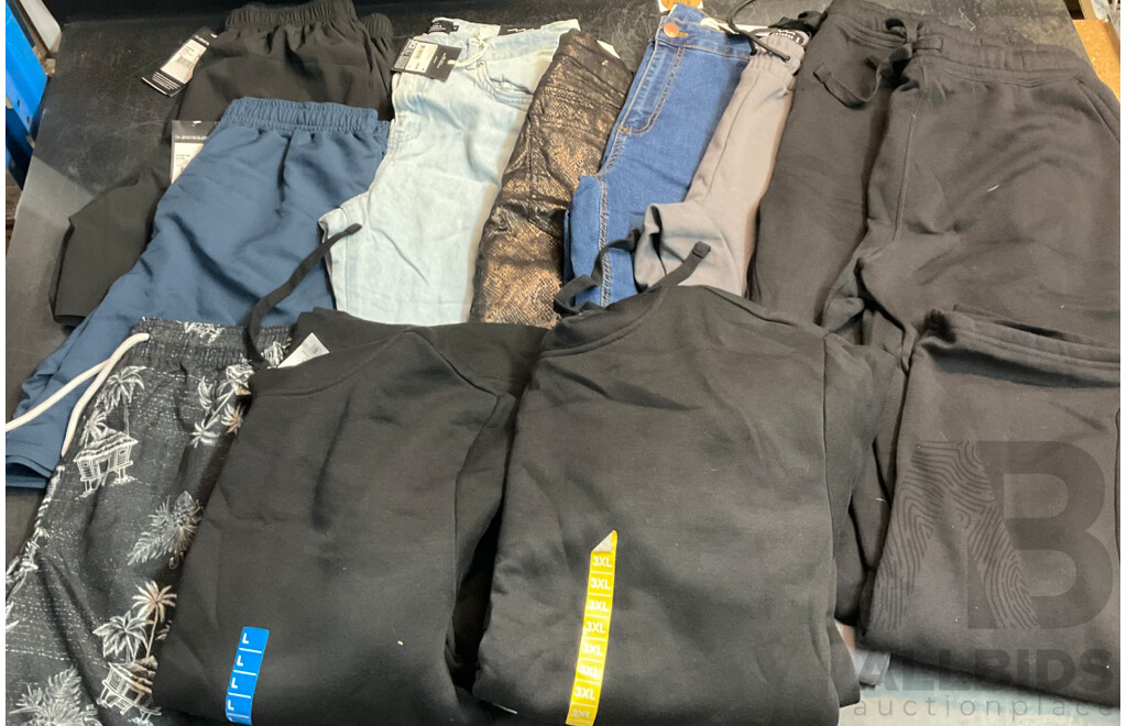 ANKO, FACTORIE, Cotton On, DUNLOP Assorted Pants , Hoodies , Shorts - Lot of 11