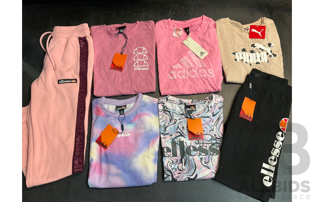 Girls Clothing, Including ELLESSE, PUMA and ADIDAS, Size 12/13Y and 13/14Y - Lot of 7