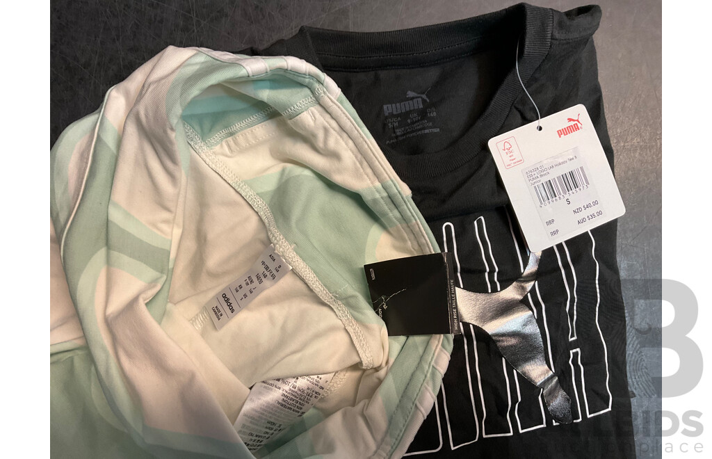Girls Clothing, Including ELLESSE, PUMA and ADIDAS, Size 9/10, 10/11Y,  and 11/12Y - Lot of 7
