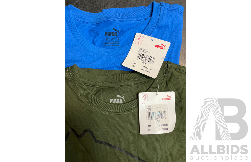 Boys Assorted Clothing, Including ADIDAS and PUMA, Size 11/12Y - Lot of 4