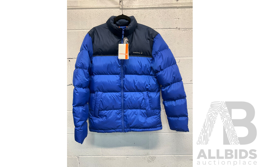 CEDERBERG Men's Down Jacket Size Large - ORP $279.99