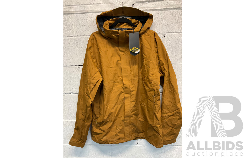MOUNTAIN DESIGNS Men's Nelson Rain Jacket Rubber Size XL - ORP $199.99