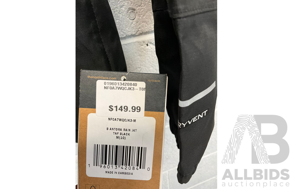 THE NORTH FACE Boys Antora  Rain Jacket  Size 10Y - ORP $149.99