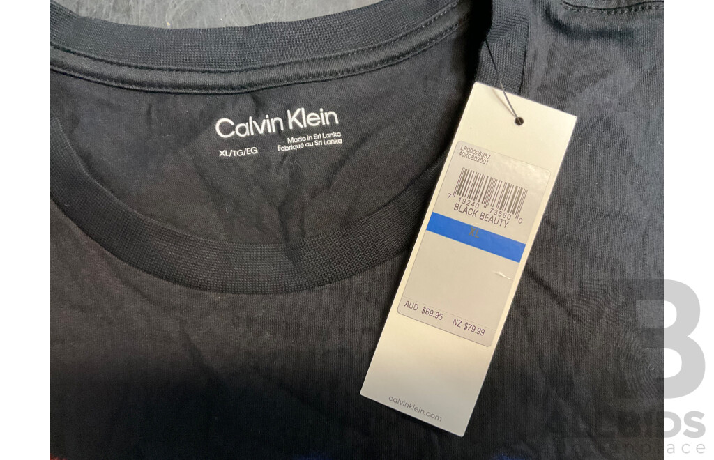 CALVIN KLEIN, U.S.POLO ASSN Men's Hoodie and T-Shirts,  Size XXL and XL - ORP $319.99 - Lot of 3