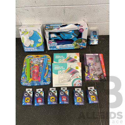 Assorted Kids Toys, Including SONIC Interactive Watch, SONIC Prime Figures and More - Lot of 13