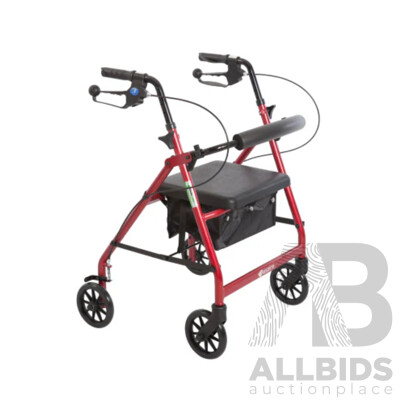 ASPIRE 4 Wheel Rollator Walker with a Seat - ORP $236