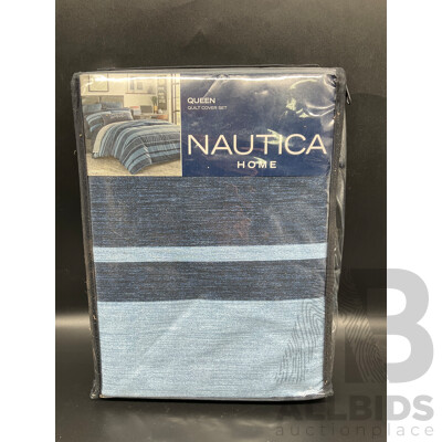 NAUTICA Home Queen Quilt Cover Set - ORP $160