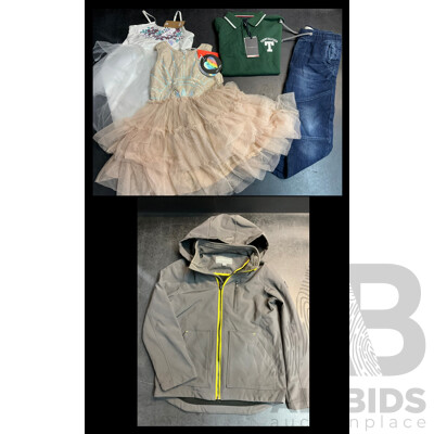 Assorted Kids Clothing, Including MICHAEL KORS, COTTON ON, TOMMY HILFIGER and TARGET - Lot of 5