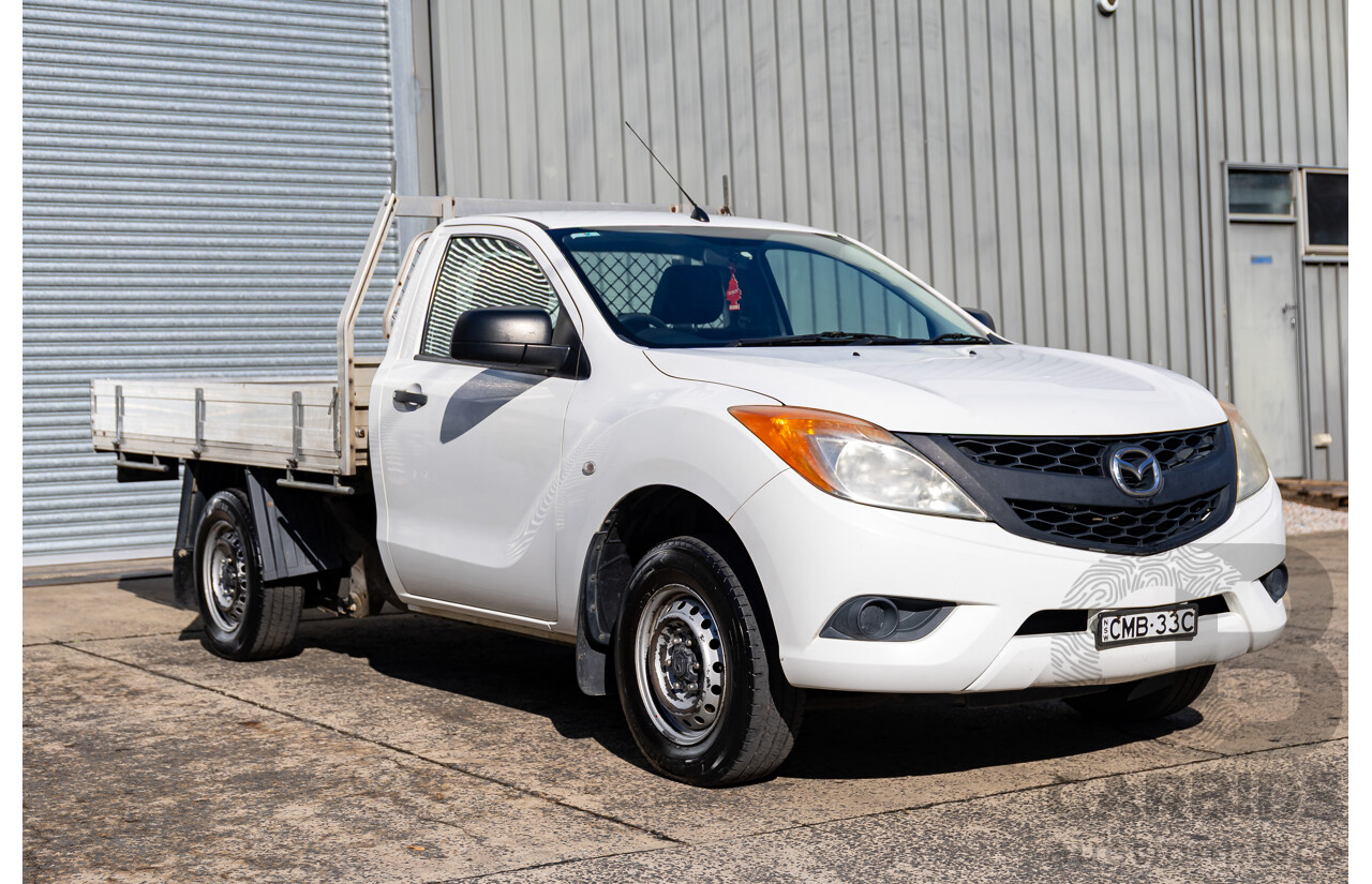 12/2012 Mazda BT-50 XT (4x2) C/Chas Cool White Turbo Diesel 2.2L