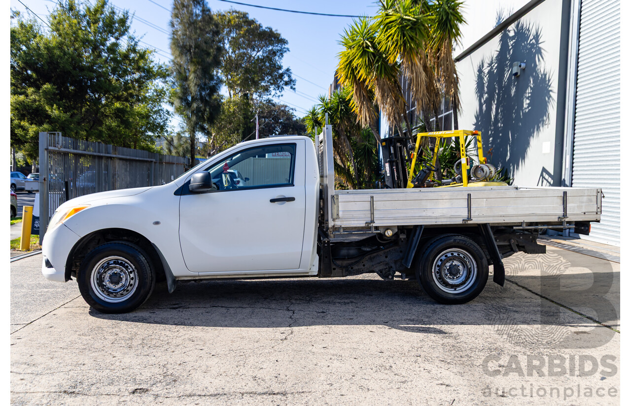 12/2012 Mazda BT-50 XT (4x2) C/Chas Cool White Turbo Diesel 2.2L