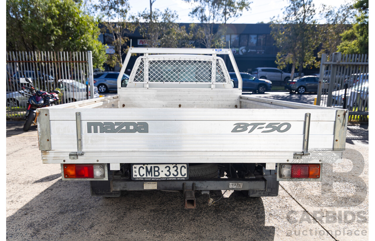 12/2012 Mazda BT-50 XT (4x2) C/Chas Cool White Turbo Diesel 2.2L