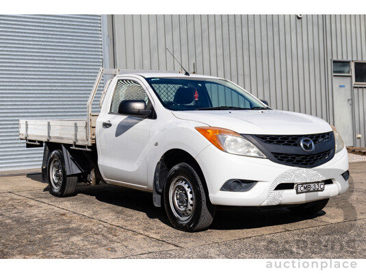 12/2012 Mazda BT-50 XT (4x2) C/Chas Cool White Turbo Diesel 2.2L