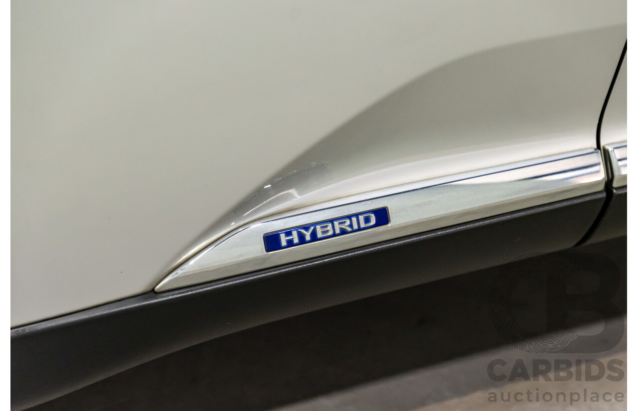 1/2014 Lexus RX450h Sports Luxury GYL15R MY12 4d Wagon Premium Silver Metallic 3.5L - 220kW Hybrid