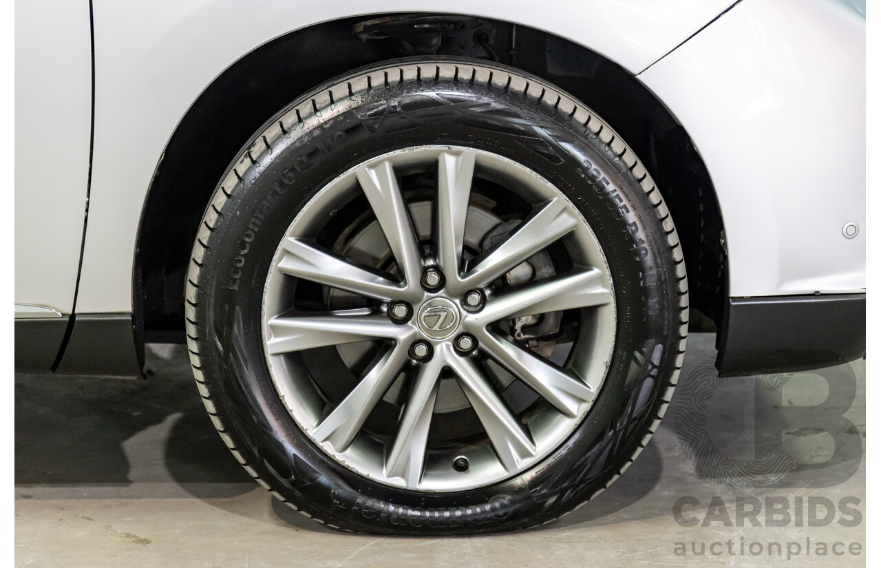 1/2014 Lexus RX450h Sports Luxury GYL15R MY12 4d Wagon Premium Silver Metallic 3.5L - 220kW Hybrid