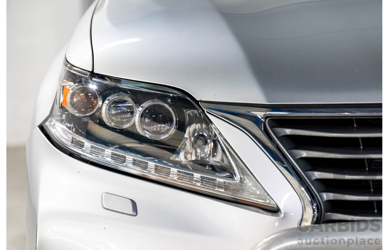 1/2014 Lexus RX450h Sports Luxury GYL15R MY12 4d Wagon Premium Silver Metallic 3.5L - 220kW Hybrid