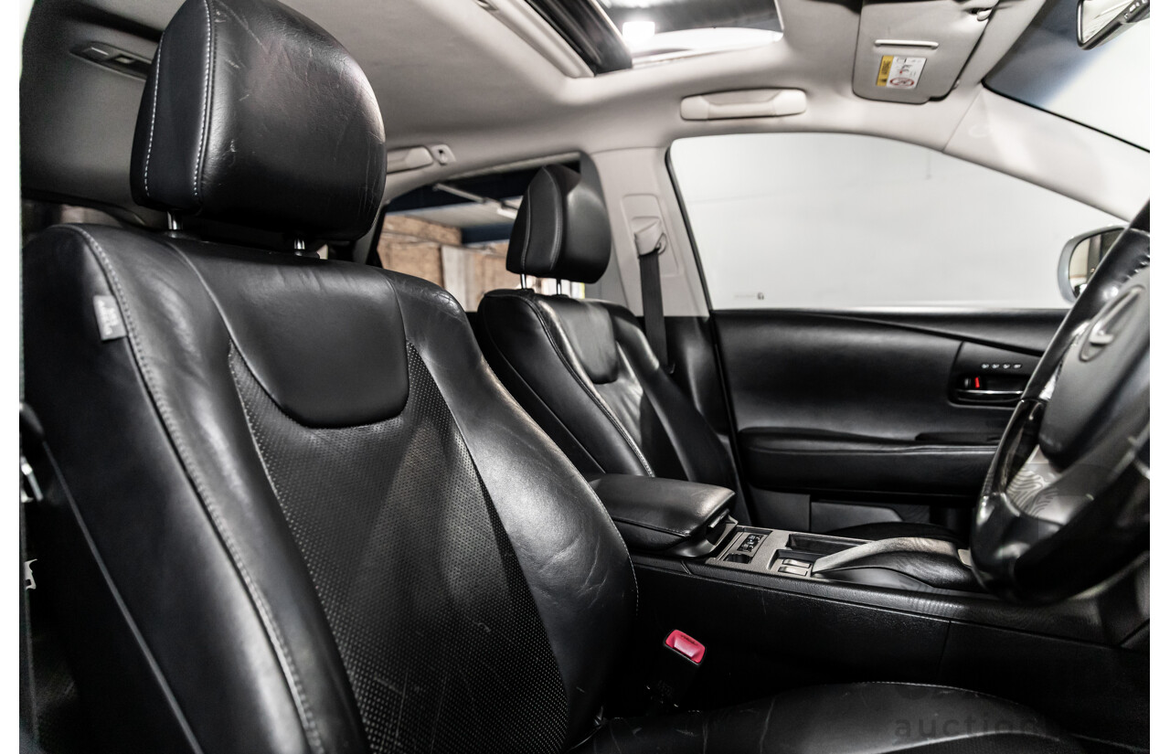 1/2014 Lexus RX450h Sports Luxury GYL15R MY12 4d Wagon Premium Silver Metallic 3.5L - 220kW Hybrid