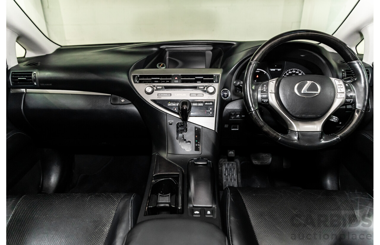 1/2014 Lexus RX450h Sports Luxury GYL15R MY12 4d Wagon Premium Silver Metallic 3.5L - 220kW Hybrid