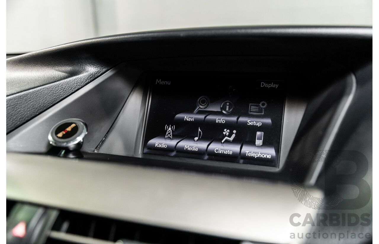 1/2014 Lexus RX450h Sports Luxury GYL15R MY12 4d Wagon Premium Silver Metallic 3.5L - 220kW Hybrid