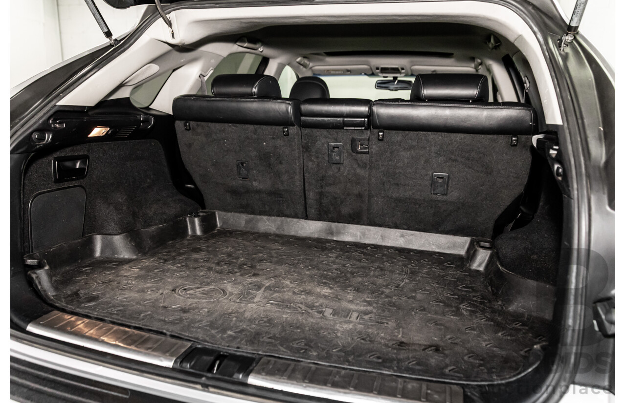 1/2014 Lexus RX450h Sports Luxury GYL15R MY12 4d Wagon Premium Silver Metallic 3.5L - 220kW Hybrid