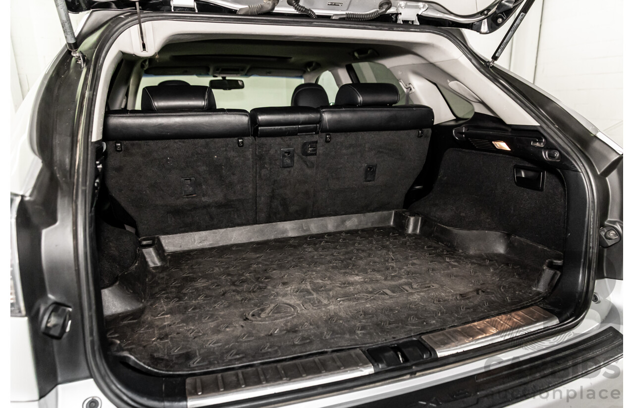 1/2014 Lexus RX450h Sports Luxury GYL15R MY12 4d Wagon Premium Silver Metallic 3.5L - 220kW Hybrid