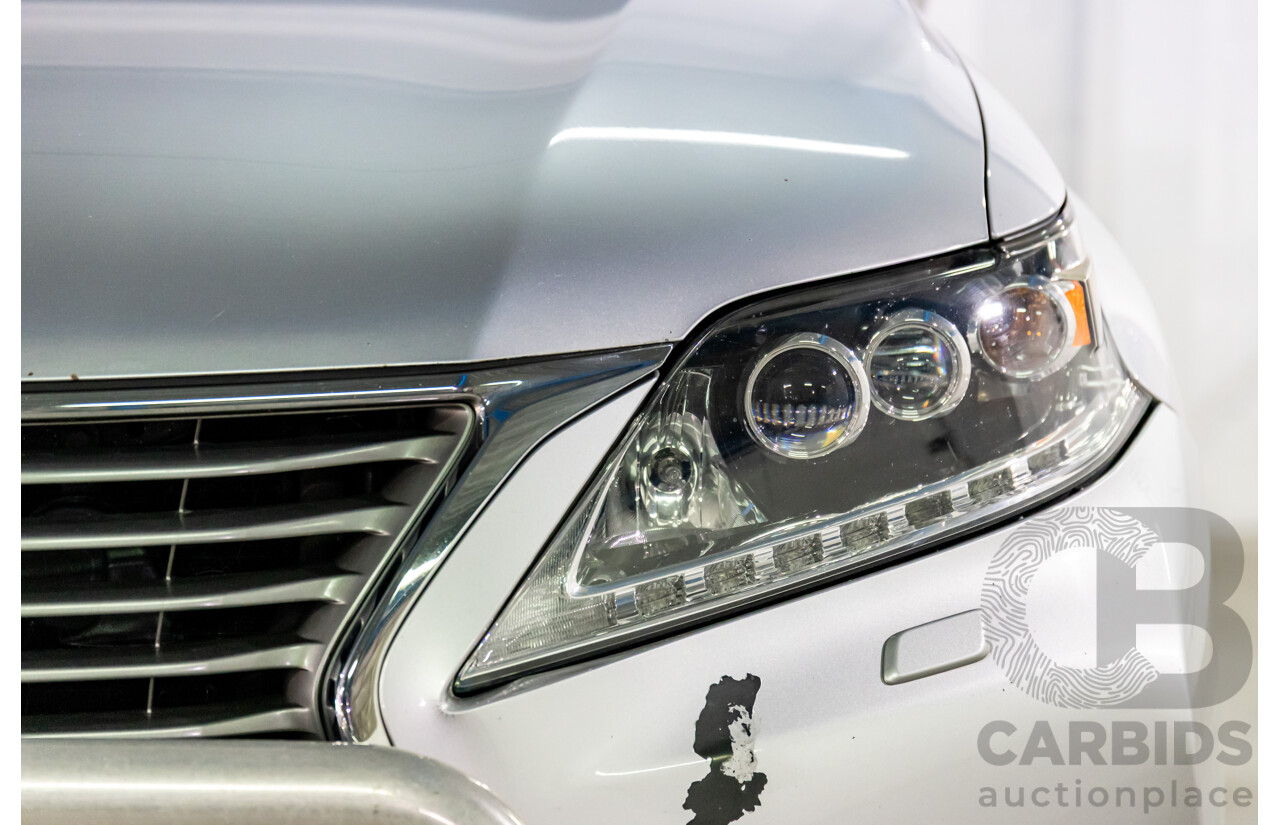 1/2014 Lexus RX450h Sports Luxury GYL15R MY12 4d Wagon Premium Silver Metallic 3.5L - 220kW Hybrid
