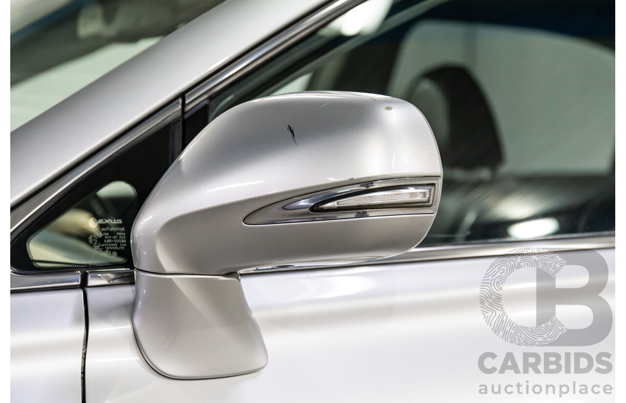 1/2014 Lexus RX450h Sports Luxury GYL15R MY12 4d Wagon Premium Silver Metallic 3.5L - 220kW Hybrid