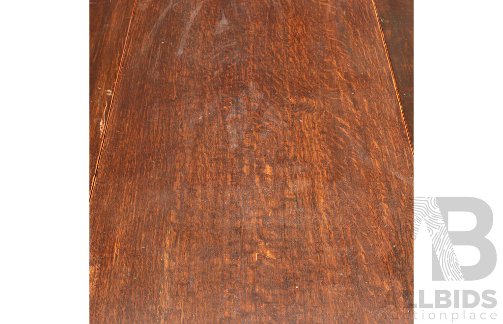 Oak Dropside Table with Barley Twist Supports