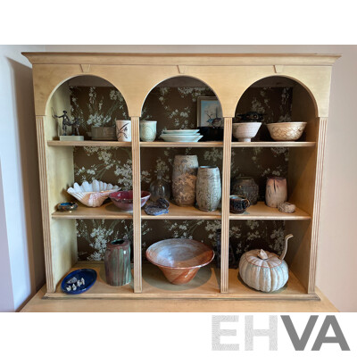 French Provincial Style Limed Three Drawer Display Cabinet - Kroehler, USA