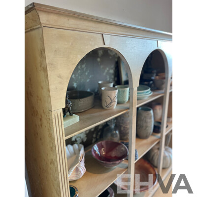 French Provincial Style Limed Three Drawer Display Cabinet - Kroehler, USA