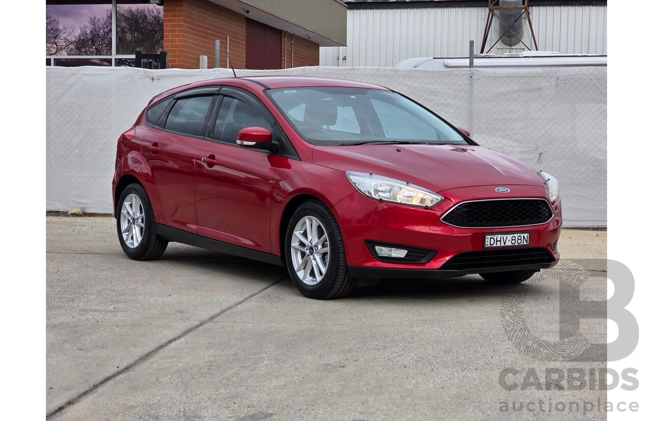 6/2016 Ford Focus Trend LZ 5d Hatchback Red Candy Turbo 1.5L