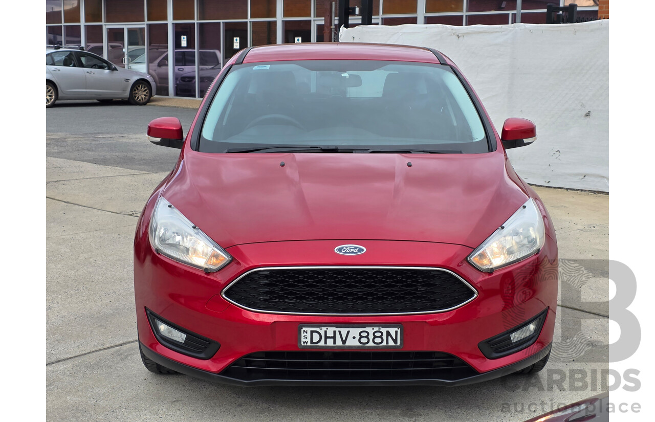 6/2016 Ford Focus Trend LZ 5d Hatchback Red Candy Turbo 1.5L