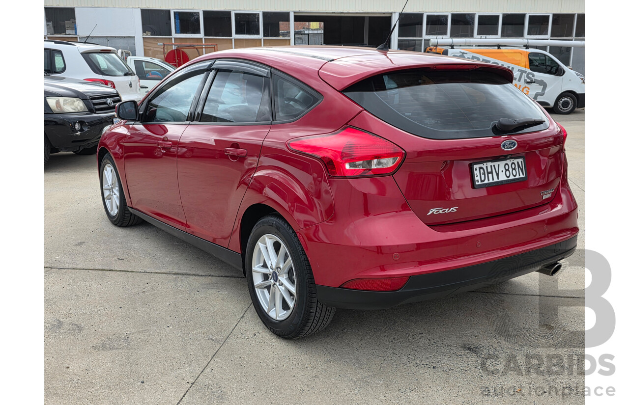 6/2016 Ford Focus Trend LZ 5d Hatchback Red Candy Turbo 1.5L
