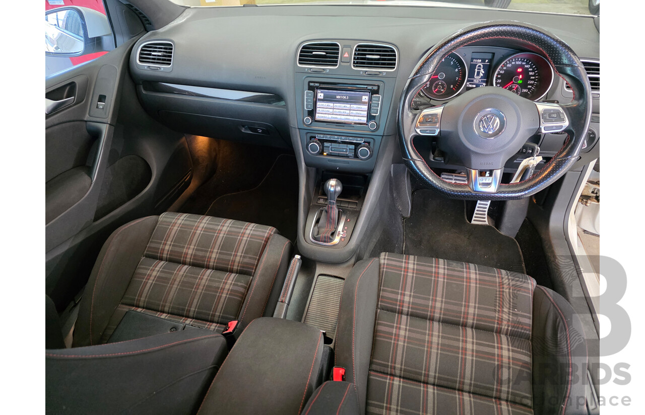 6/2010 Volkswagen Golf GTi 1K MY10 5d Hatchback White Turbo 2.0L