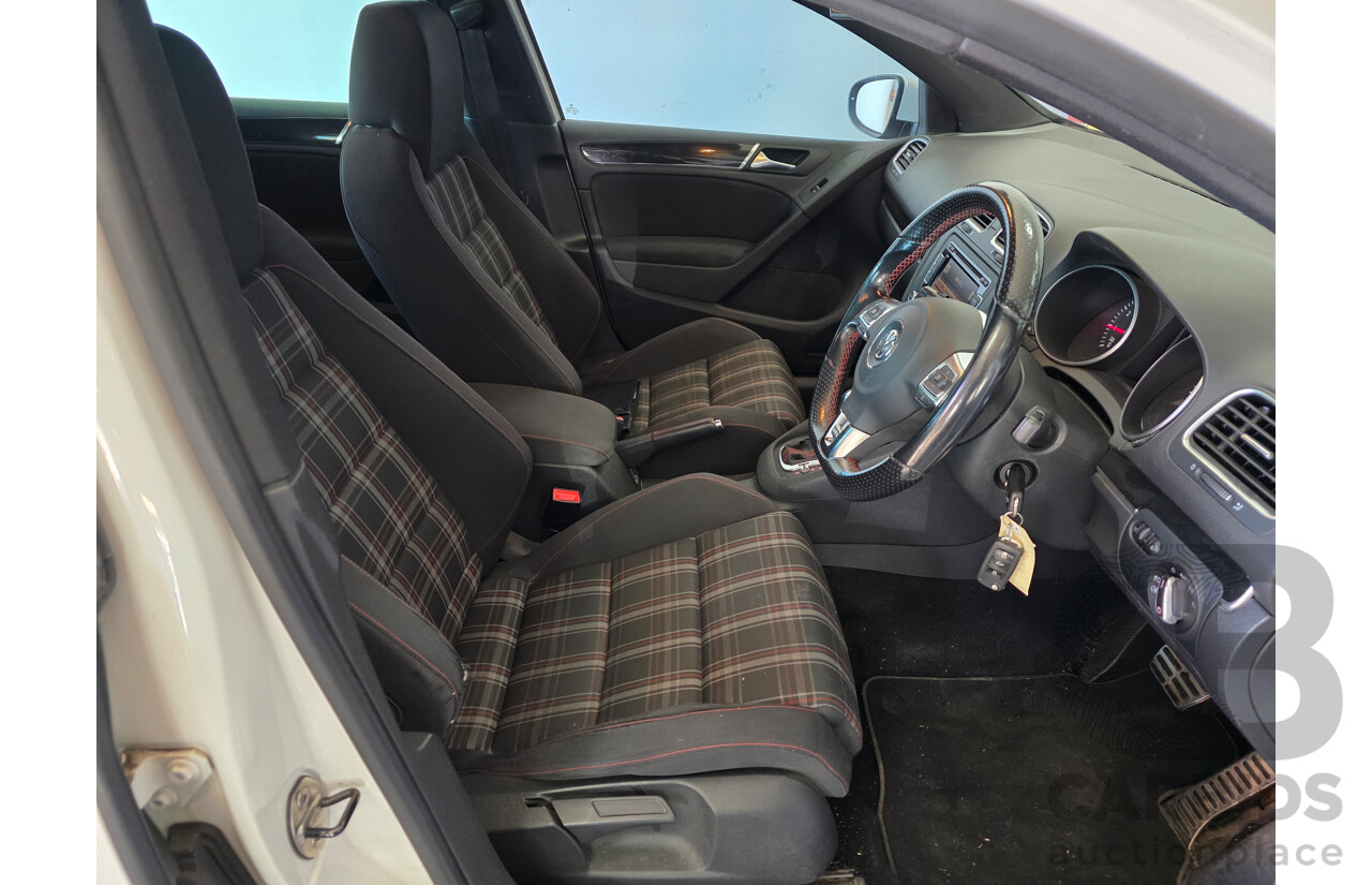 6/2010 Volkswagen Golf GTi 1K MY10 5d Hatchback White Turbo 2.0L