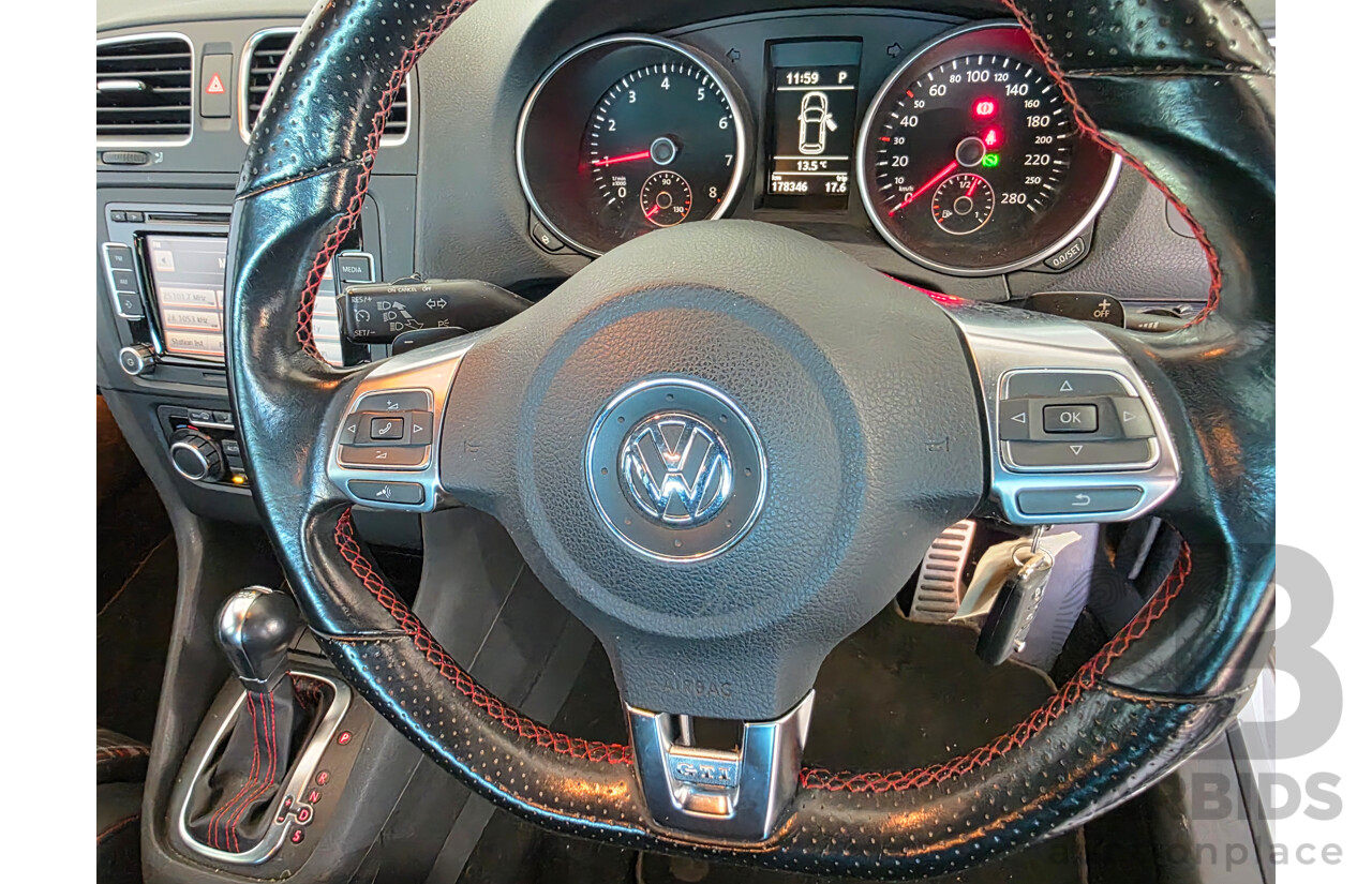 6/2010 Volkswagen Golf GTi 1K MY10 5d Hatchback White Turbo 2.0L