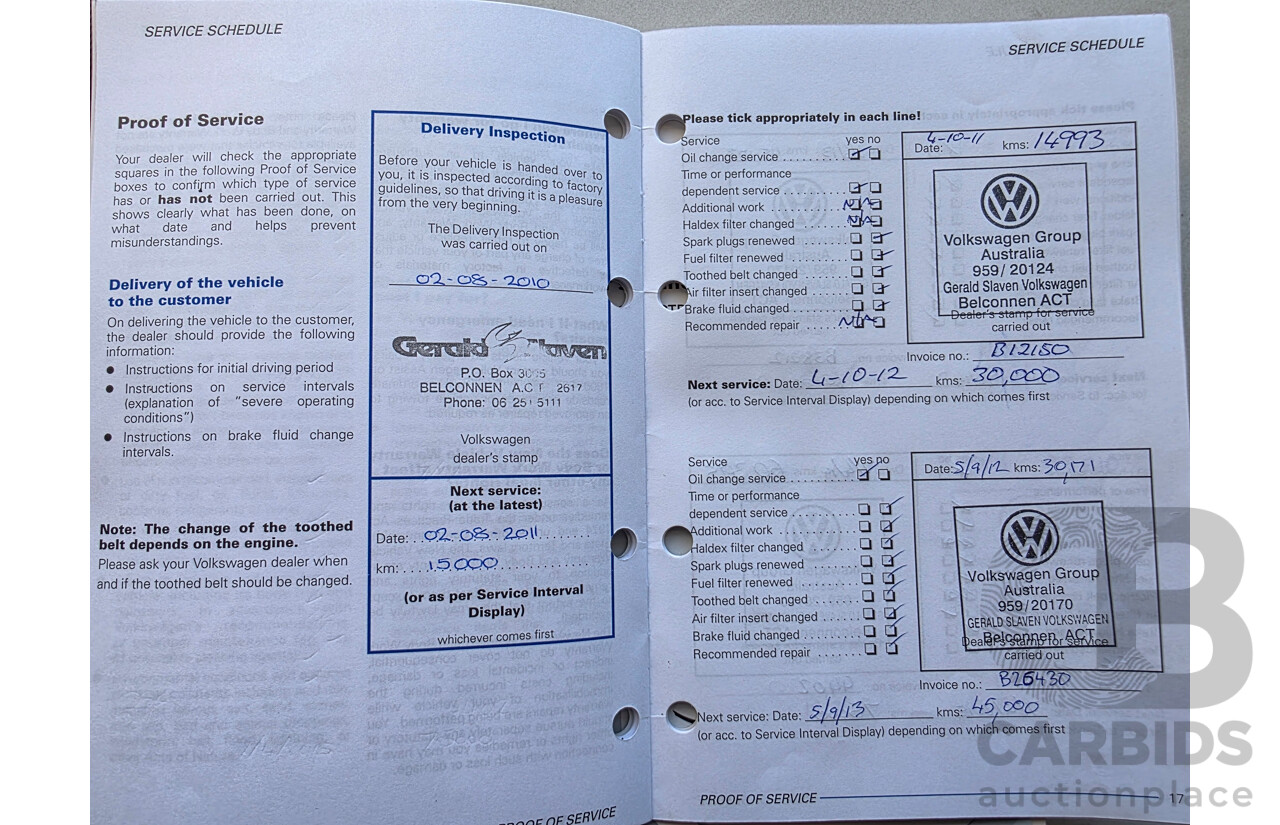 6/2010 Volkswagen Golf GTi 1K MY10 5d Hatchback White Turbo 2.0L