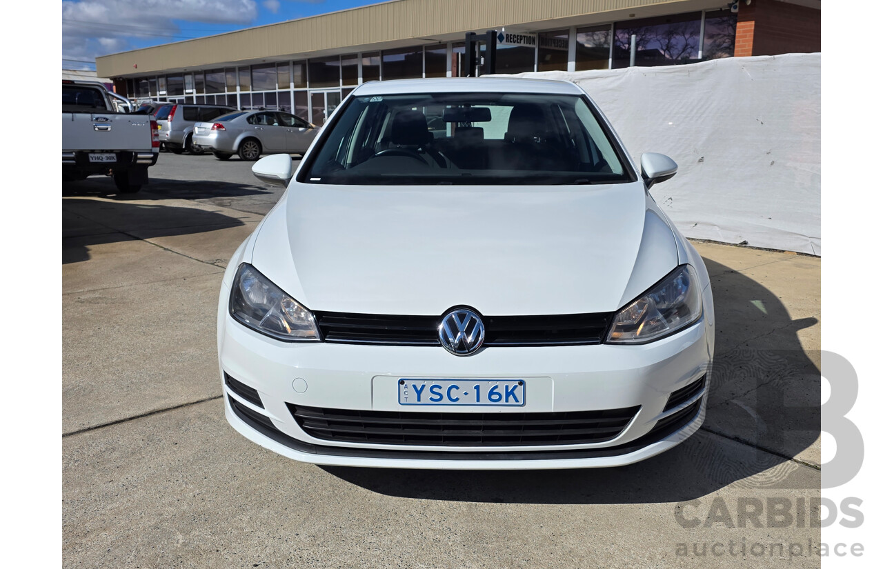 10/2013 Volkswagen Golf 90 TSI AU 5d Hatchback White 1.4L