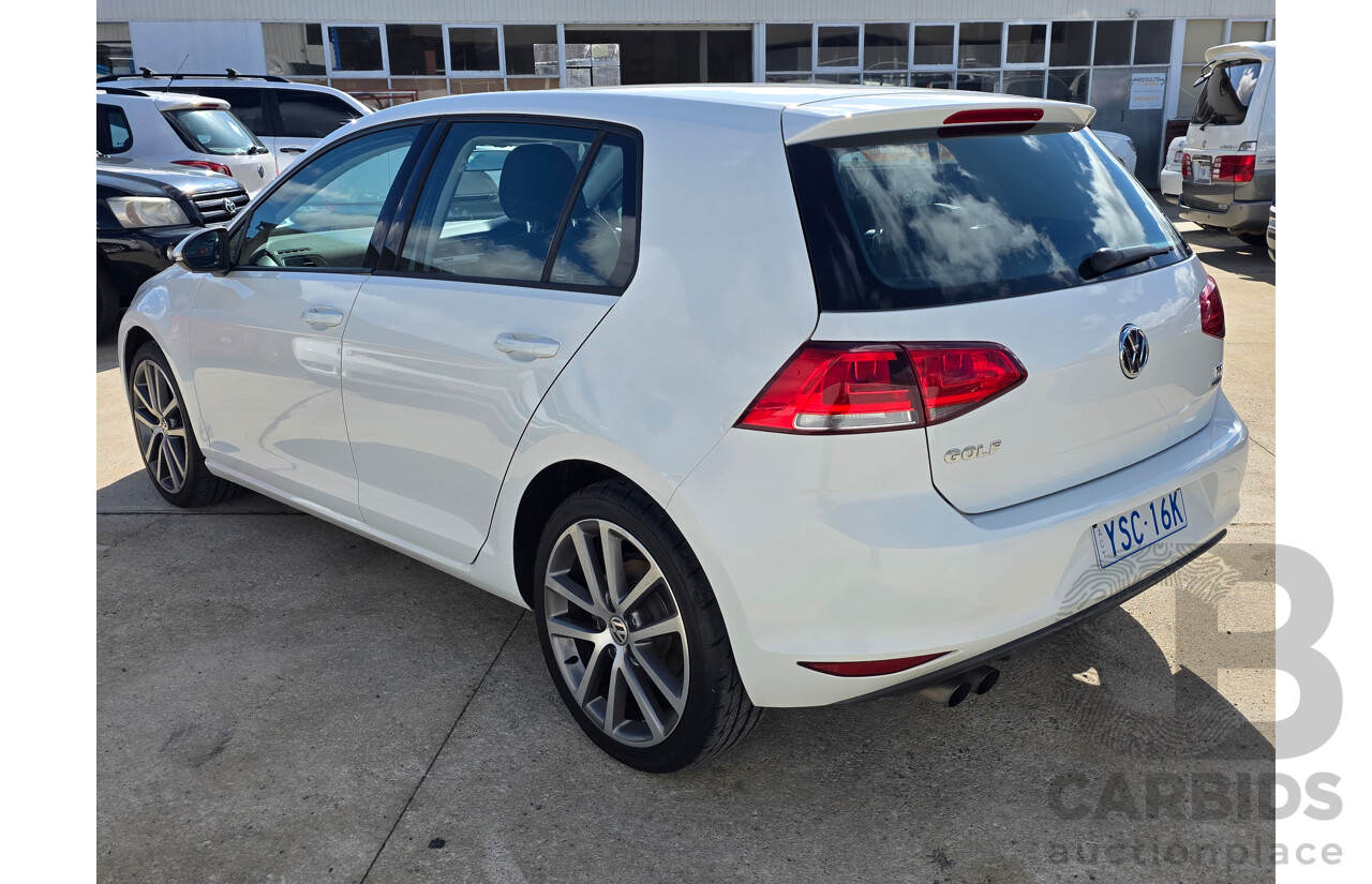 10/2013 Volkswagen Golf 90 TSI AU 5d Hatchback White 1.4L