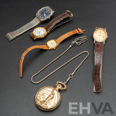 Collection of (5) Vintage Watches Including Citizen & Pulsar