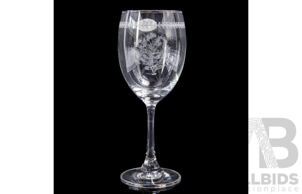 Set Six Portmeirion Goblets by Susan Williams Ellis in Original Box with Original Labels