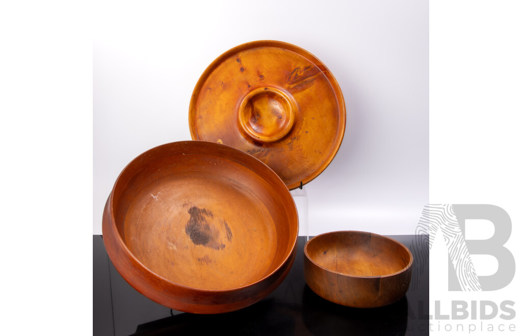 Three Australian Tasmanian Huon Pine Items