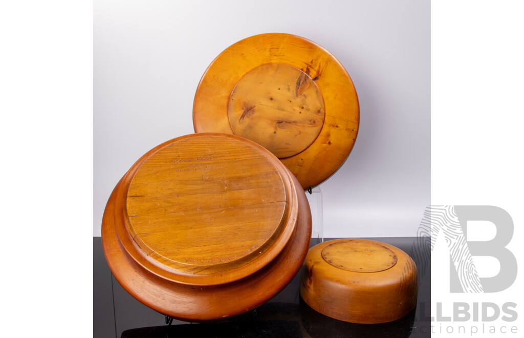Three Australian Tasmanian Huon Pine Items