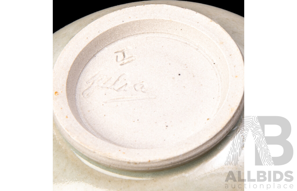 Collection Australian Local Studio Pottery Pieces Including Three Pieces by Julia Laybutt Goulburn, Three Sake Cups by B Anderson and More